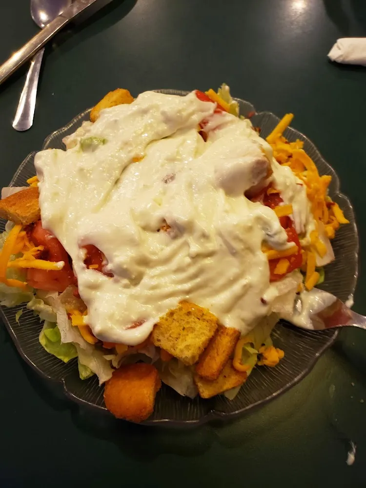 Garden Salad with Extra Chunky Bleu Cheese