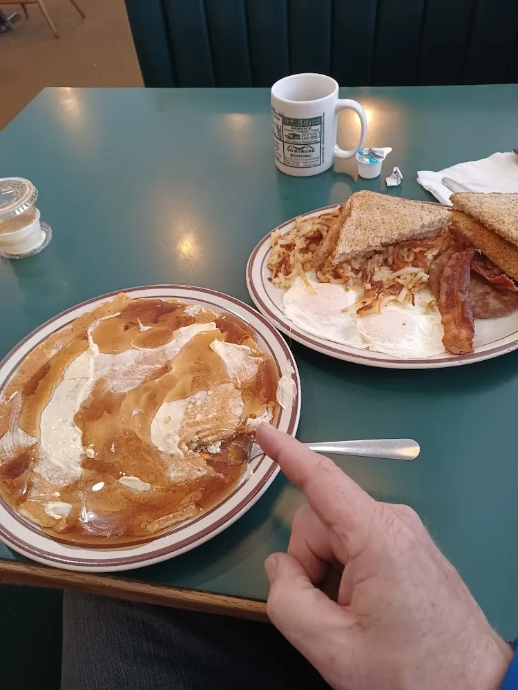 Pancakes Eggs Bacon Hashbrowns